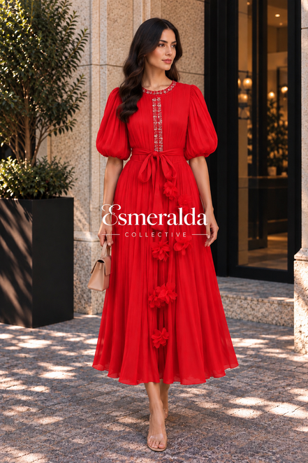 Nicole Dress In Red