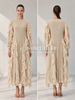 Pleated Ruffle Dress