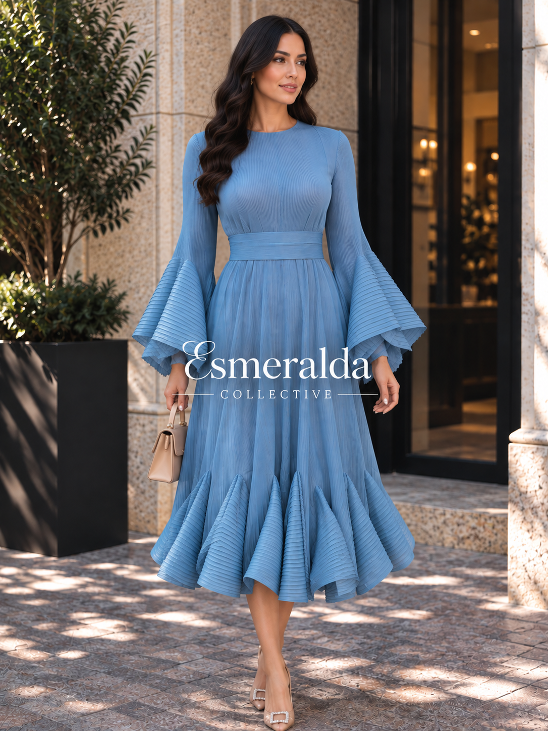 Fiona Dress in Sky Blue One Size Fits Most