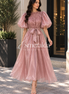 The Marisela Dress In Blush Pink