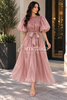 The Marisela Dress In Blush Pink