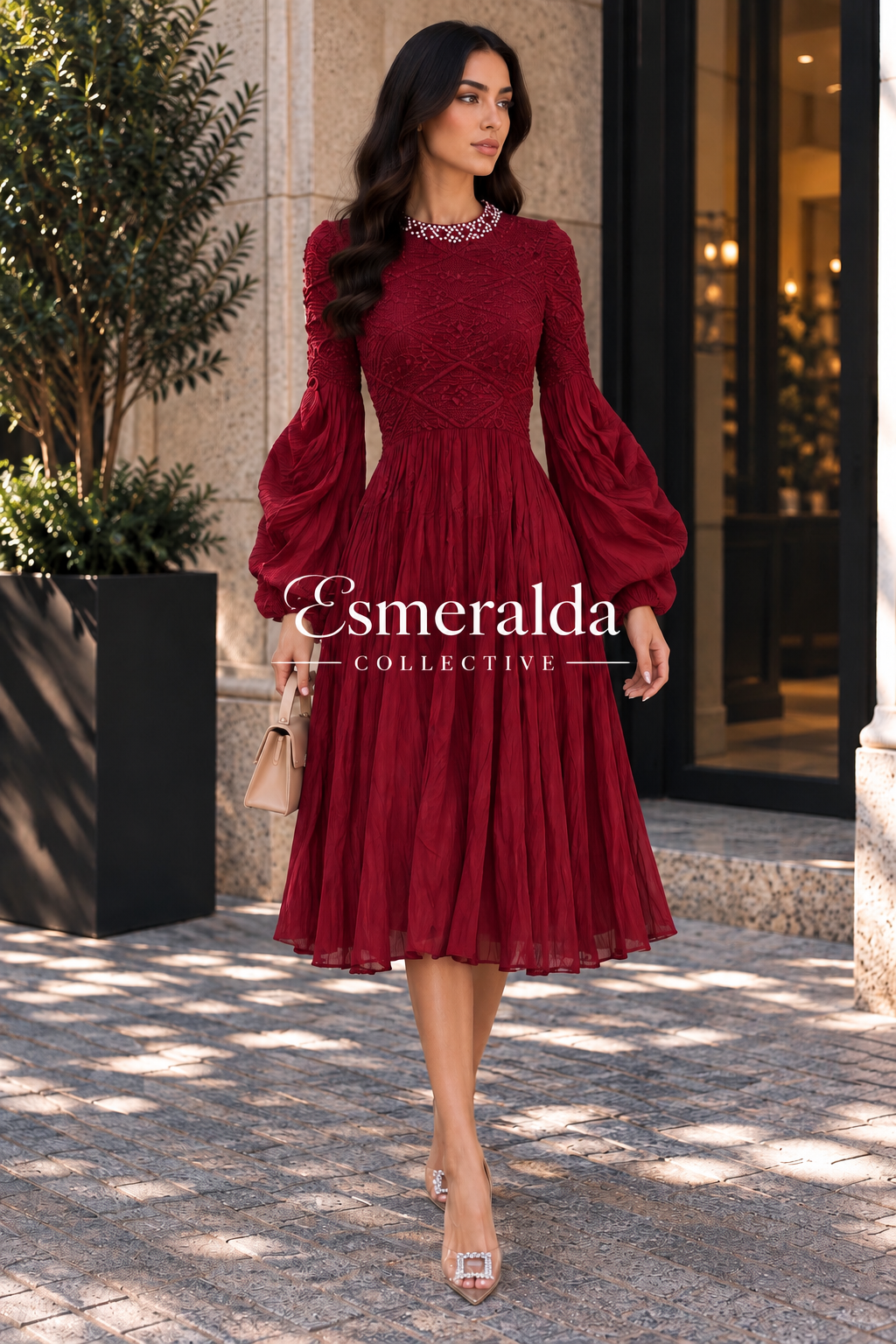Reverie Dress in Red