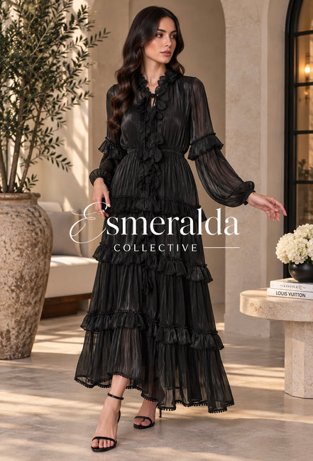 The Dalila Dress in Black