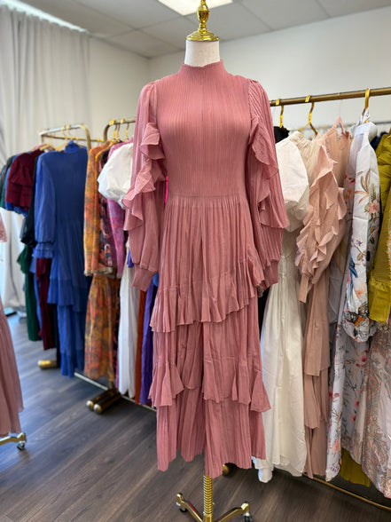 Pleated Pink Dress