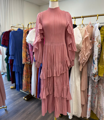 Pleated Pink Dress