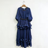 The Milan Dress In Navy Blue