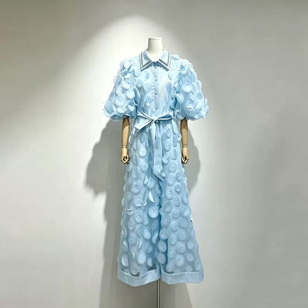 The Rosalie Dress in Sky Blue
