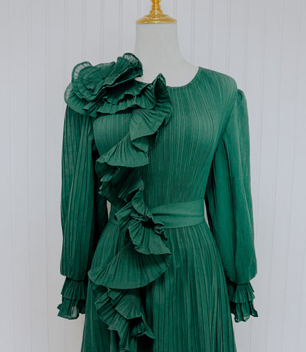 The Bloom Maxi Dress in Green