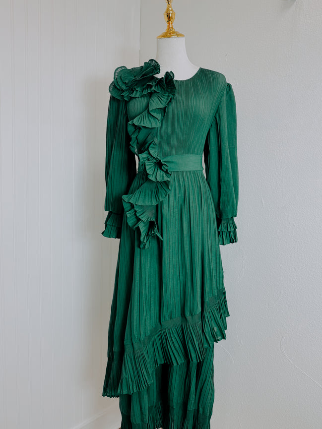 The Bloom Maxi Dress in Green